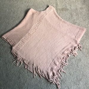 Blush pink poncho